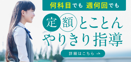 何科目でも週何回でも定額とことんやりきり指導